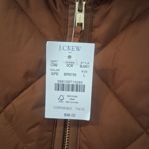 J.Crew Tan Brown Excursion Vest - Picture 2 of 10